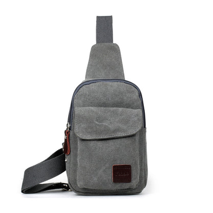 Men's Chest Small Backpack Casual Waist Bag Men dealsniper-net Grey