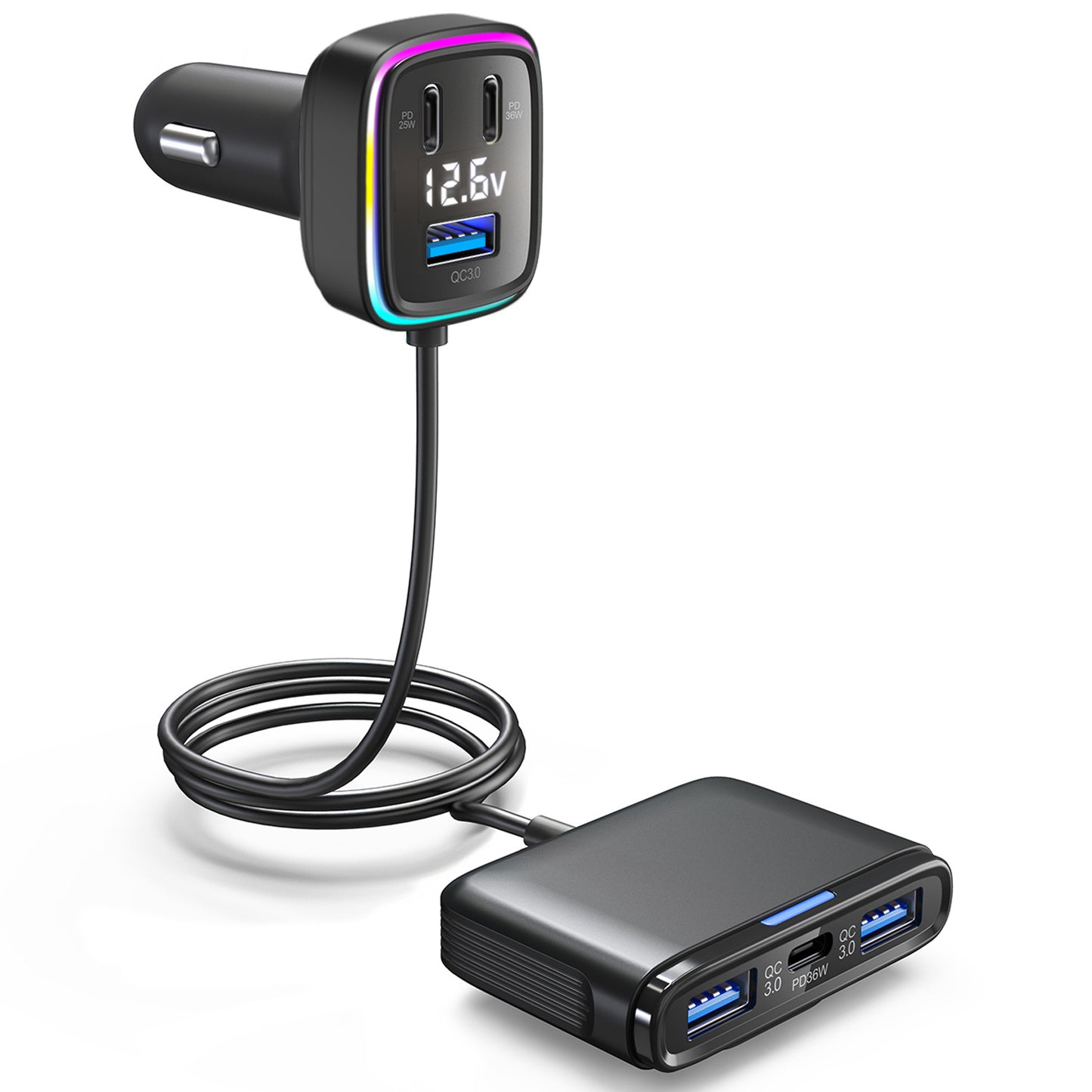 Car Charger Fast Charge 115W High Power Output Gadgets Gym From House