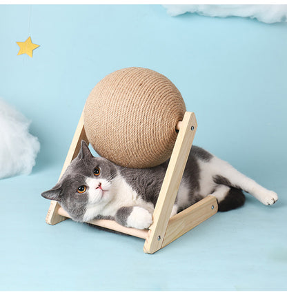 Professional Vertical Cat Toy Sisal Cat Catching Ball Pets dealsniper-net