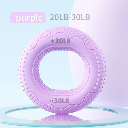 Silicone Adjustable Hand Grip Arm Strength Exercise Gripping Sports DealSniper.net Purple