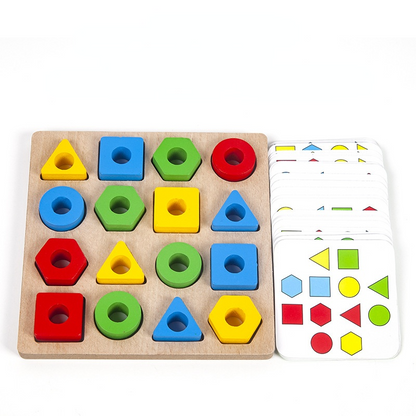 Geometric Pairing Blocks Leisure Board Game Toys