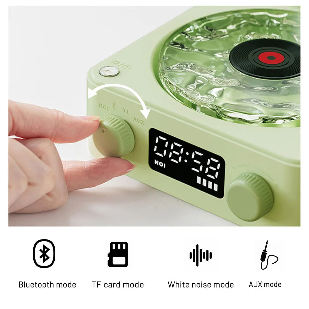 Retro Turntable Speaker Wireless Bluetooth Stereo Sound Gadgets DealSniper.net