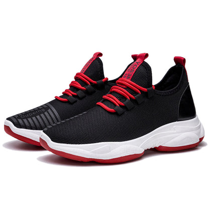 Men Sneakers Black White Sports Shoes Men DealSniper.net Black red 39w