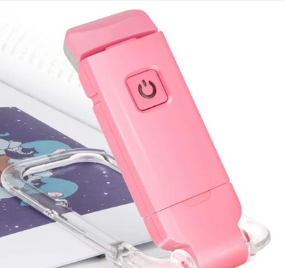 LED USB Rechargeable Book Reading Light Brightness Adjustable Gadgets dealsniper-net Pink USB