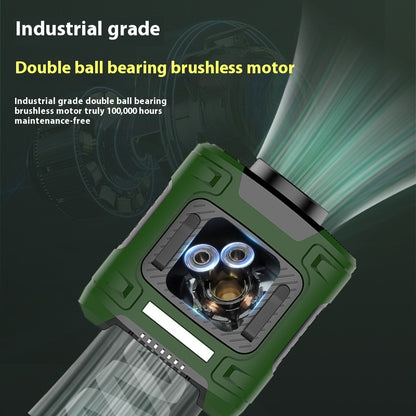 Outdoor High-temperature Service Wrist Hanging Fan Outdoor DealSniper.net Green 10000mah 88X47X112MM