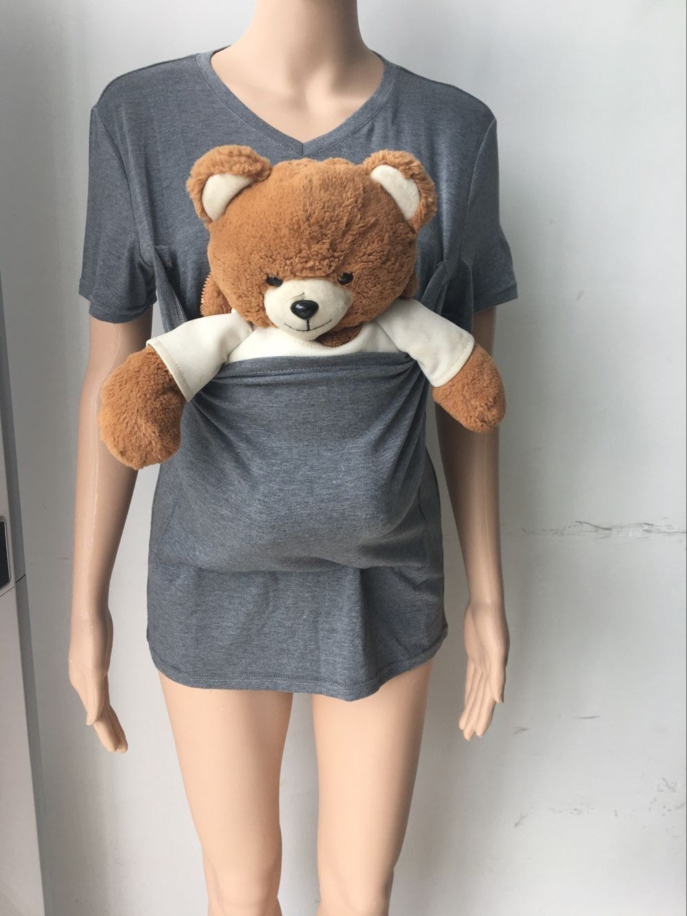 Kangaroo Dad Multifunctional Clothes T-Shirt Men's Men DealSniper.net Grey 2XL