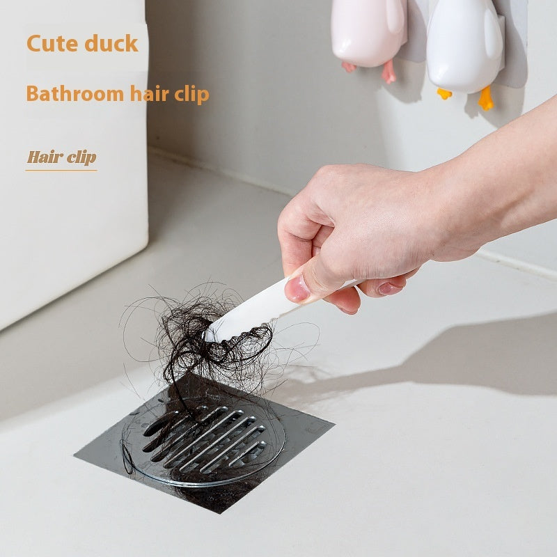 Cute Duck Multi-function Broom Cleaning Clip House DealSniper.net