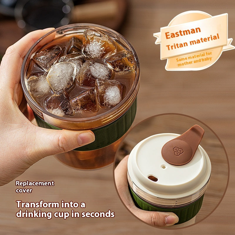 500ML Iced Brew Coffee Cup With Ice Cube Tray Kitchen dealsniper-net