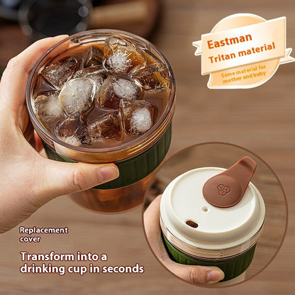 500ML Iced Brew Coffee Cup With Ice Cube Tray Kitchen dealsniper-net