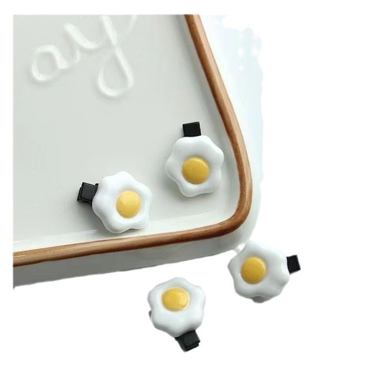 Fried Mini Little Clip Over Cute Hairpin Poached Egg Beauty DealSniper.net