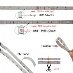 RGB 5050 Flexible Led Strip Lights SMD 12V DC