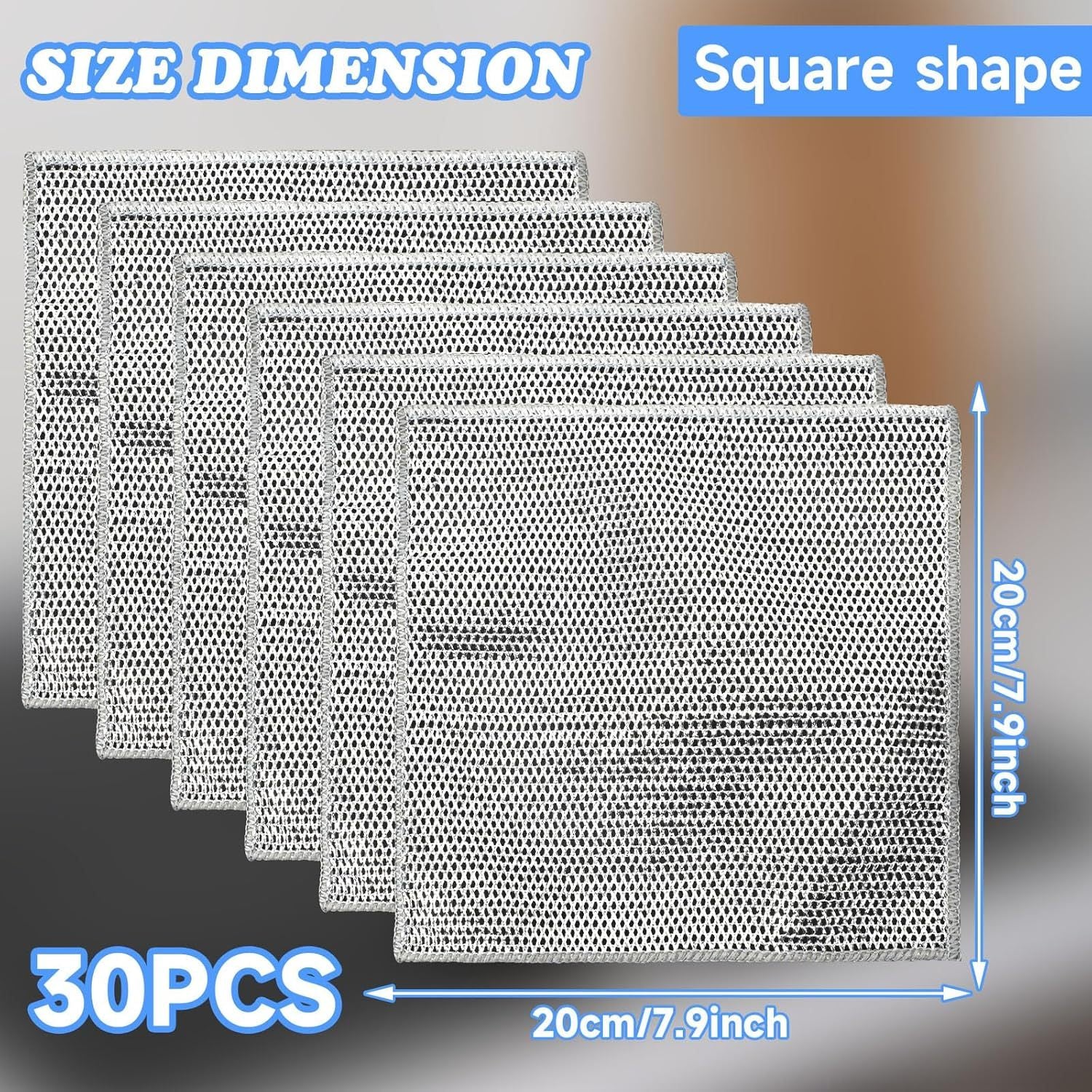 30PCS Multipurpose Wire Dishwashing Rags Kitchen DealSniper.net W13322869