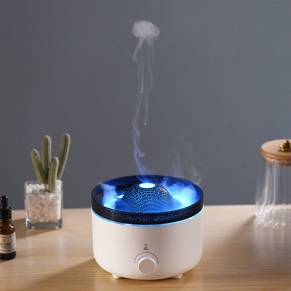 Mute Of New Small Simulated Flame Volcano Humidifier Home Decor dealsniper-net