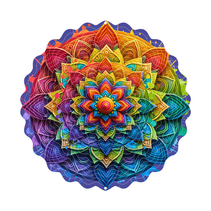 3D Rotating Wind Spinner Colorful Rotating Wind Chime House DealSniper.net FL403267 25cm
