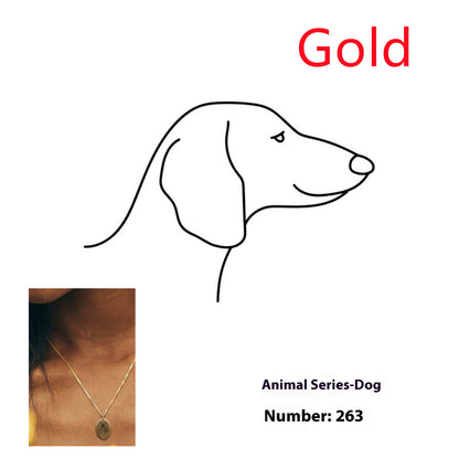 Simple Accessories Supply Lettering Oval Stainless Steel Necklace Jewelry Gym From House Gold DW263