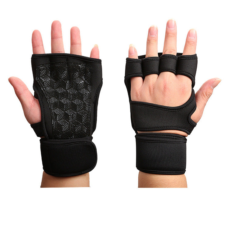 Breathable Fingerless Weightlifting Fitness Sports Gloves Sports Gym From House