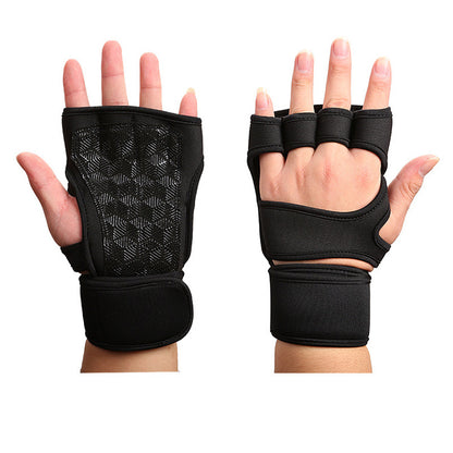 Breathable Fingerless Weightlifting Fitness Sports Gloves Sports Gym From House