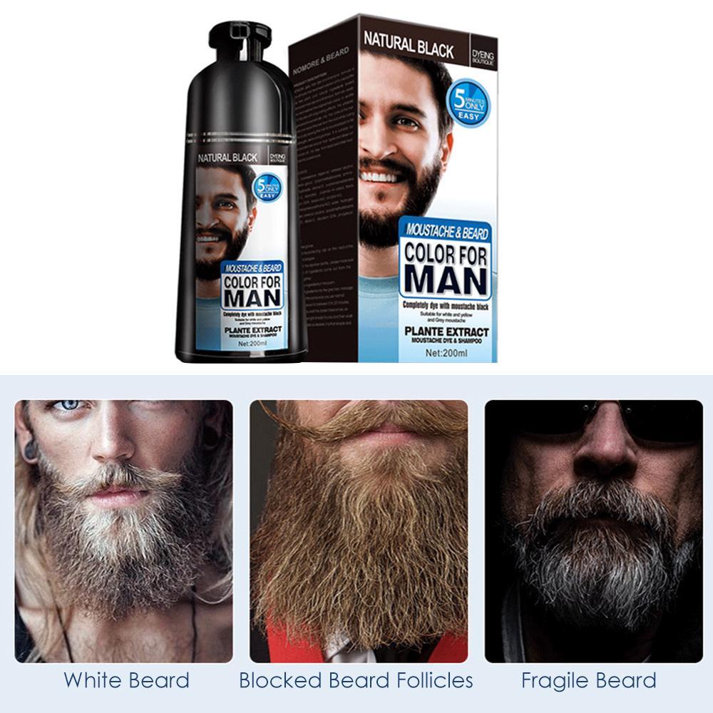 Beard Hair Color Shampoo For Men