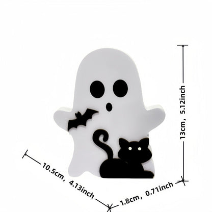 Holiday Party Creative Ghost Halloween Home Flowerpot Decoration Holidays DealSniper.net Black Cat Ghost