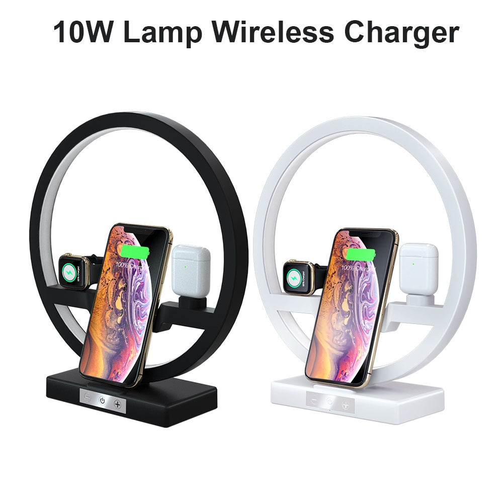 Wireless Charger Stand Table Lamp Touch Switch Charger Gadgets dealsniper-net