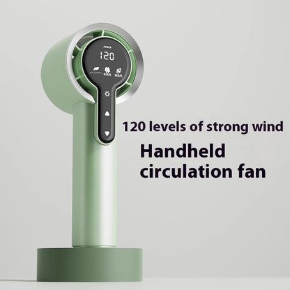 Small Handheld Fan Cooling Portable Wind Power Gadgets DealSniper.net Light Green 4000mAh