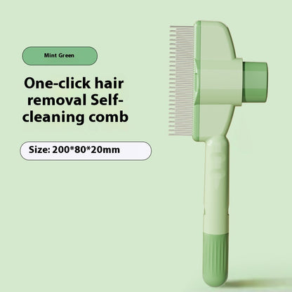 Professional Pet Comb For Dogs And Cats With Release Button Pets Gym From House 200x80x20mm Green
