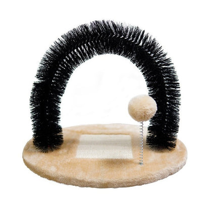 Cat Climbing Frame Toy Grinding Claw Pets dealsniper-net 400x300x360MM Beige Brown