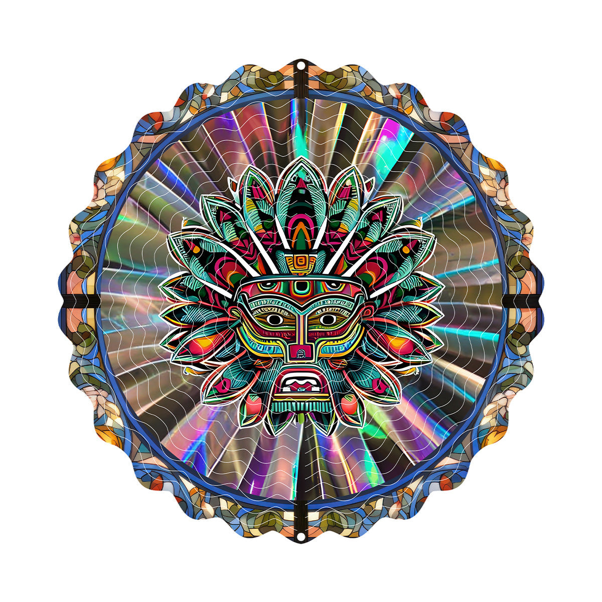 3D Rotating Wind Spinner Colorful Rotating Wind Chime House DealSniper.net FL403260 25cm