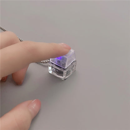 Decompression Necklace Manipulator Feel Button Luminous Jewelry Gym From House