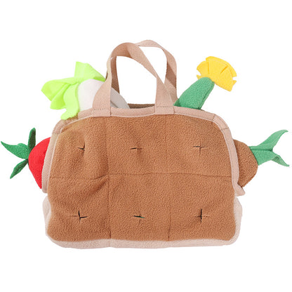 Pet Dog Vegetable Basket Toy Puzzle Play Decompression Pets Gym From House