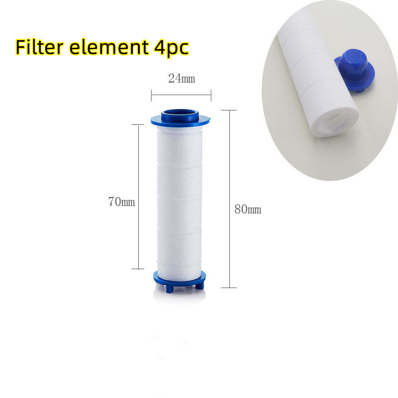 New Turbo Propeller Shower Head Water Saving High Pressure Flow House Gym From House Filter element 4pc