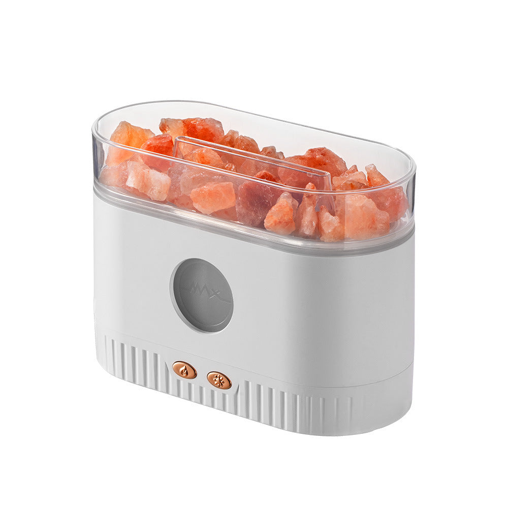 Humidifier Flame Salt Stone Aromatherapy Machine House DealSniper.net White