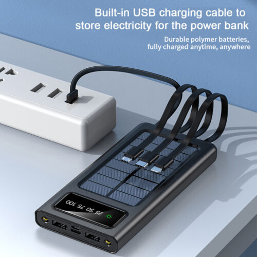 Solar Power Bank 900000mAh Batterie Electronics DealSniper.net