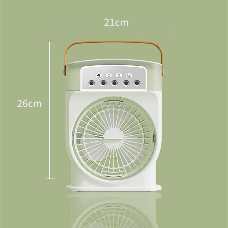 Portable USB Air Conditioner Cooling Fan Air Cooler Humidifiers Gadgets DealSniper.net White Chargeable