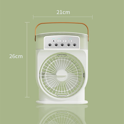 Portable USB Air Conditioner Cooling Fan Air Cooler Humidifiers Gadgets DealSniper.net White Chargeable