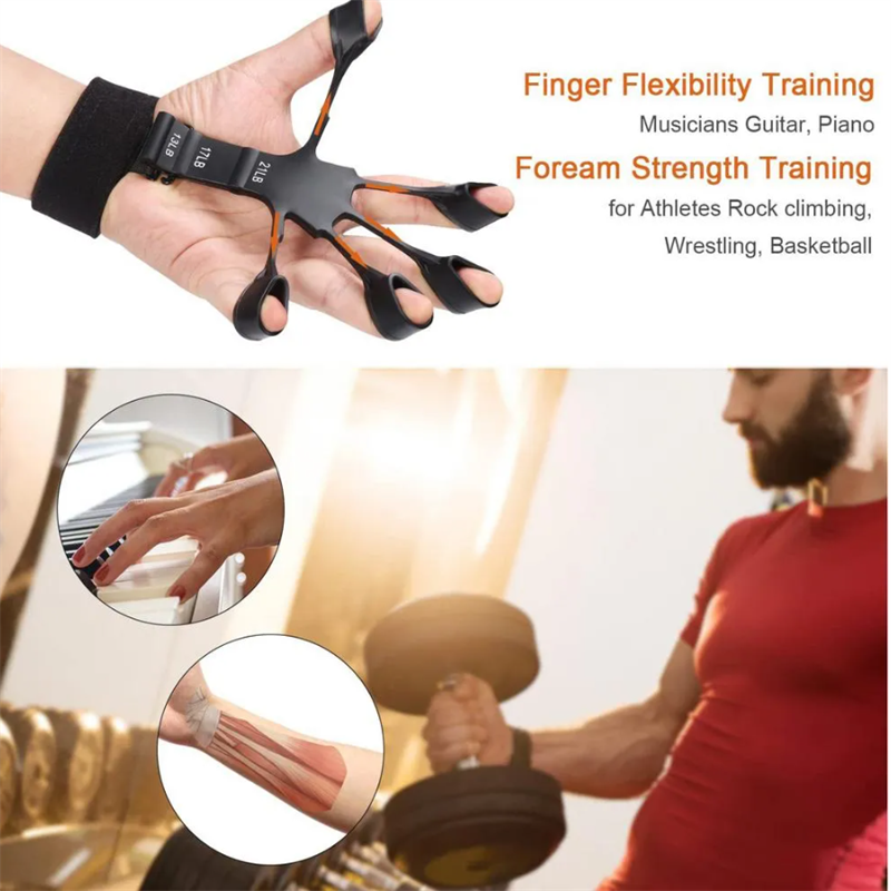 Silicone Grip Device Stretcher Finger Gripper Strength Trainer