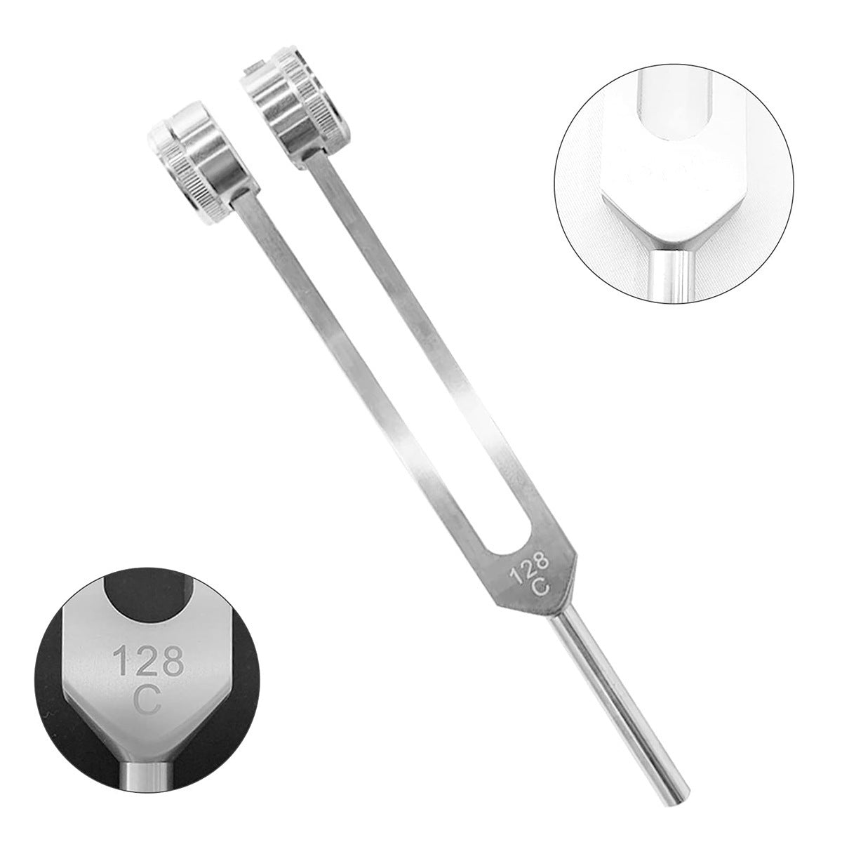 128 Hz Tuning Fork Set Weighted Bio-Acoustic Tuning Fork Beauty DealSniper.net