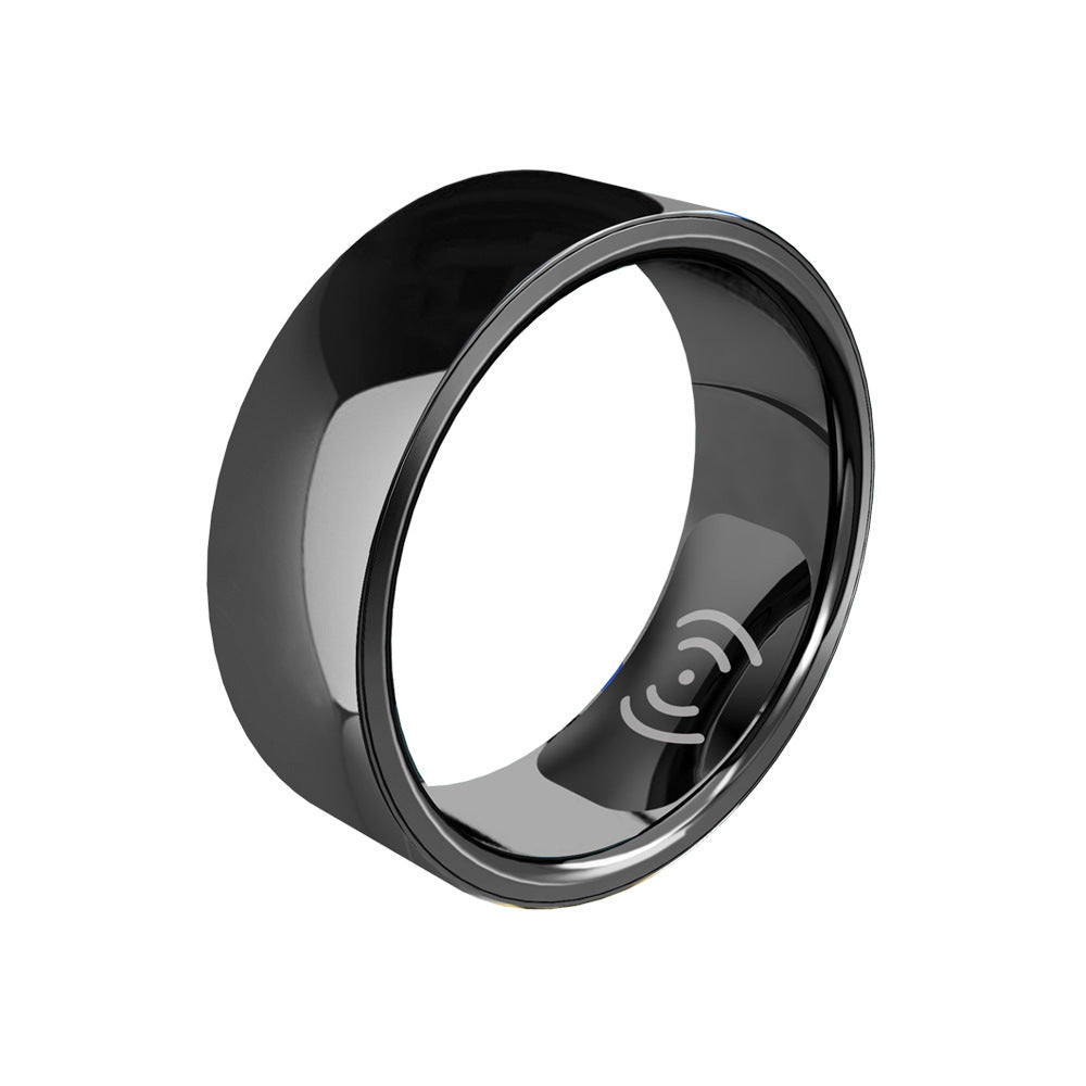 Smart Simple Style Couple Ring Wireless Jewelry dealsniper-net Black size17