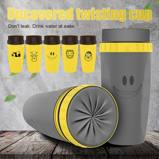 No Cover Twist Cup Travel Portable Cup Double Insulation Kitchen dealsniper-net