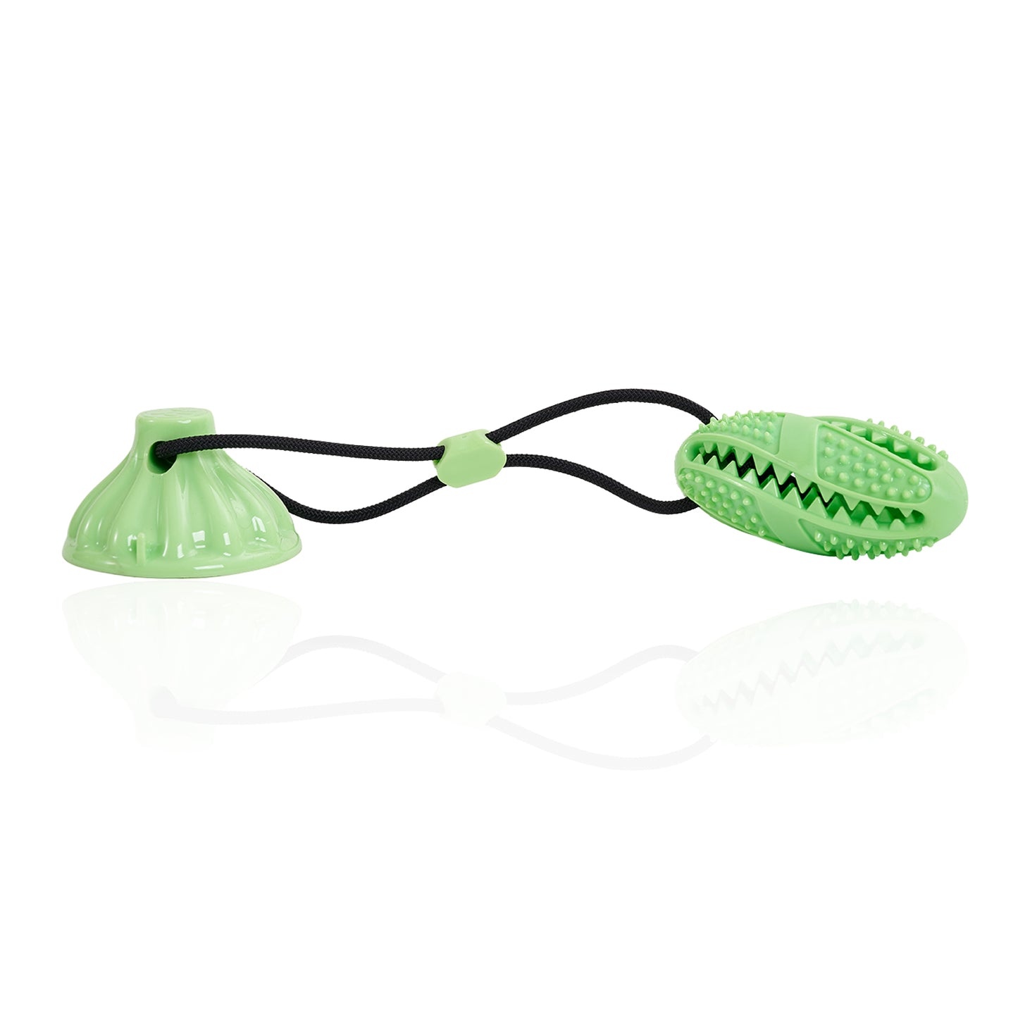 Suction Cup Pull Rope Leaking Pet Toy Ball Tpr Molar Pets dealsniper-net Green