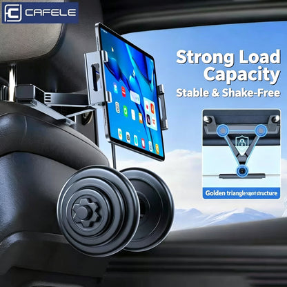 Car Headrest Tablet Holder Back Seat Car Tablet Mount Telescopic Vehicle DealSniper.net