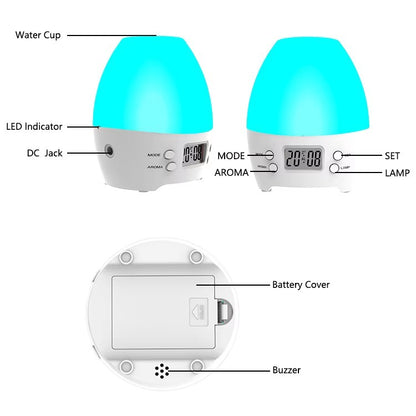 Aromatherapy Alarm Clock Multi-function LED Digital Clock