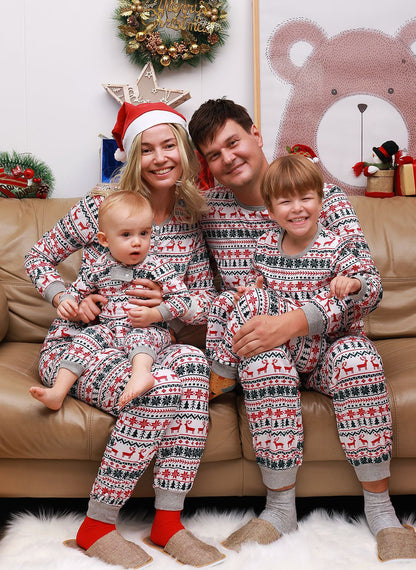 Christmas Pajamas Family Matching New Year Father Mother Kids Deals DealSniper.net