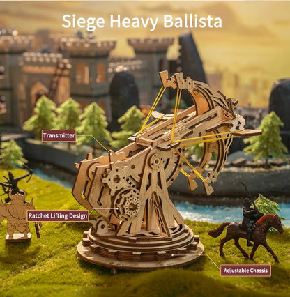 Robotime ROKR Siege Heavy Ballista 3D Wooden Puzzle War Game Kids DealSniper.net