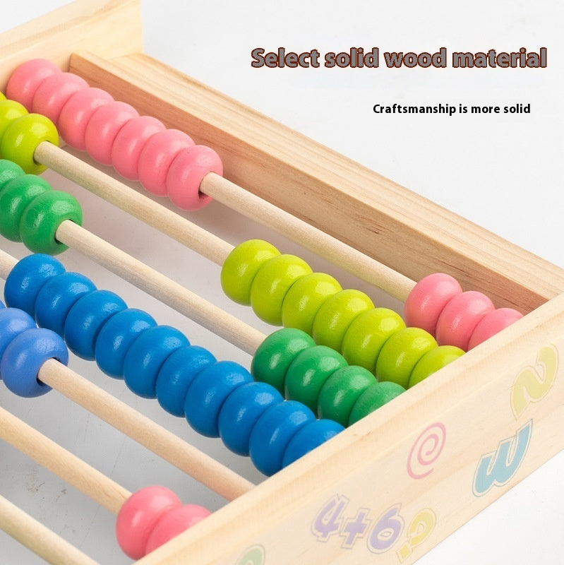 Wooden Ten Speed Multifunctional Arithmetic Math Educational Toy Kids dealsniper-net