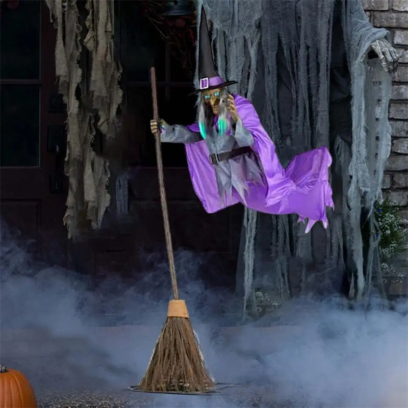 Halloween Flying Witch Decoration Halloween Ghost Outdoor Holidays dealsniper-net