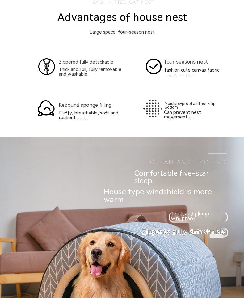 Large Dog House Type Pets Can Be Dismantled And Washed Pets DealSniper.net