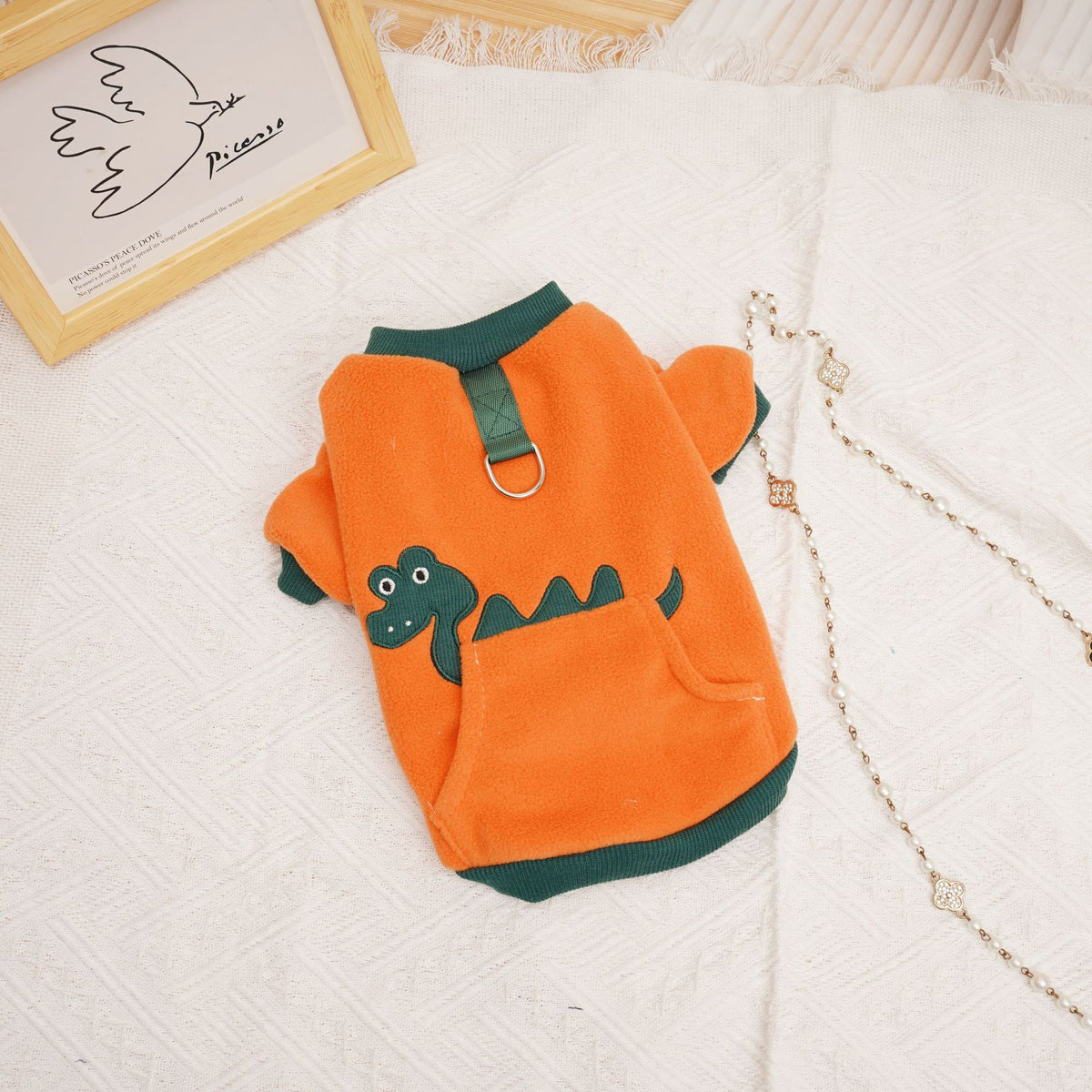 Cat Puppy Pet Clothing Thickening Pets DealSniper.net Orange Red L