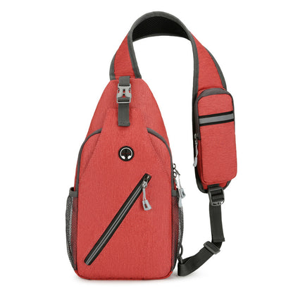 New Multifunctional Men's Shoulder Crossbody Bag Men DealSniper.net Red