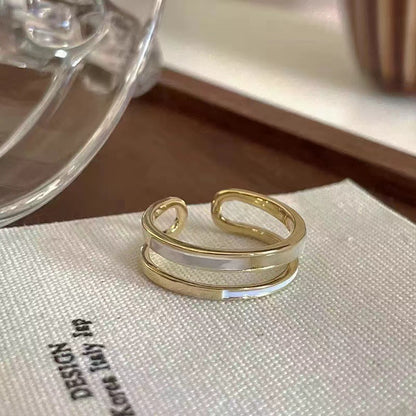 Women's Ring With High-End & Unique Design Cold Minimalist Style Women Gym From House Style 3 1pcs